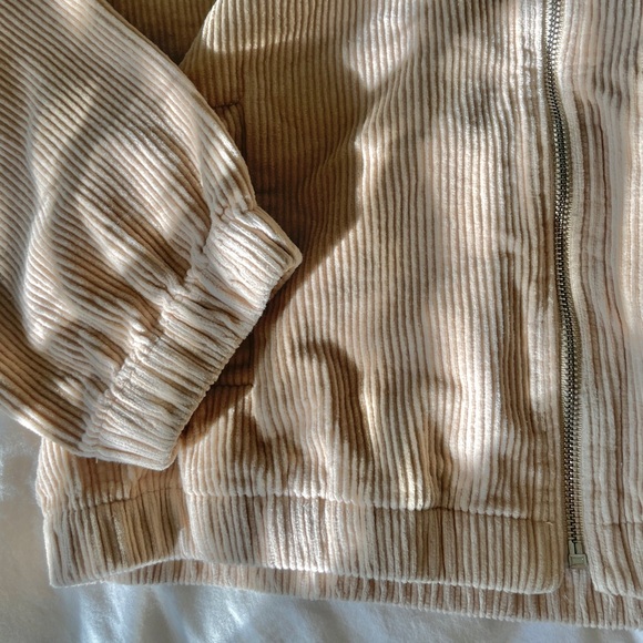 SOLD Naked Zebra Corduroy Beige Jacket - Picture 3 of 4
